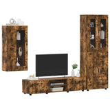 TV Cabinet Set FLORIN 3 pcs Smoked Oak Engineered Wood 3397969