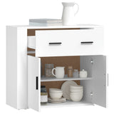 Sideboard White 80x33x70 cm Engineered Wood 816568