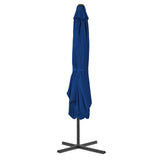 Garden Parasol with Steel Pole Blue 250x250x230 cm 312517