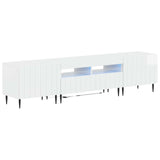 5 Piece LED TV Cabinet High Gloss White Engineered Wood 3416520