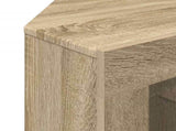 Corner LED TV Cabinet Sonoma Oak 100x40x68cm Engineered Wood 889787