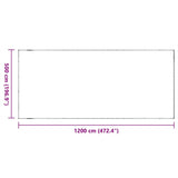 Clear Tarpaulin with Eyelets 5x12 m PVC 4018616