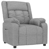 Recliner Chair Light Grey Fabric 348108