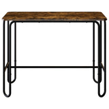 Dining Table 100 x 50 x 75 cm Engineered Wood Smoked Oak 8007698