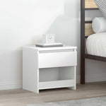 ZNTS Bedside Cabinets 2 pcs White 40x30x39 cm Engineered Wood 803444