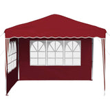Pop-up Party Tent 288 x 288 x 245 cm Burgundy Oxford Fabric 42019763