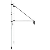 Window Awning Anthracite Polyester with PU coating and steel frame 143688