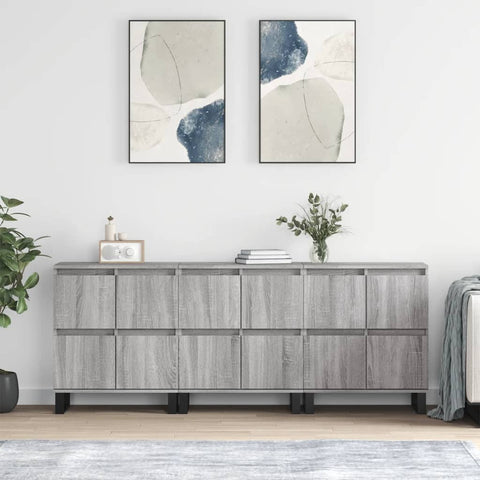 Sideboards 3 pcs Grey Sonoma Engineered Wood 3190211