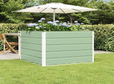 Planter Pastel Green 100 x 100 x 75 cm Steel 42018235