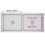 Handmade Kitchen Sink Stainless Steel 51524