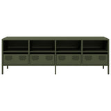 TV Cabinet Olive Green 135x39x43.5 cm Cold-rolled Steel 851332
