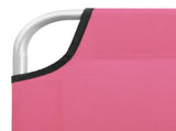 Sun Lounger Pink Oxford fabric, Powder-coated steel Standard 310330