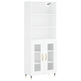 Highboard White 69.5x34x180 cm Engineered Wood 3189293