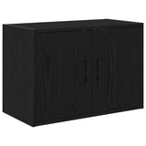 Garage Cabinets 2 pcs Black Engineered Wood 3328333