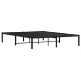 Metal Bed Frame without Mattress Black 150x200cm 373657