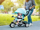 6 in 1 Kids Trike with Parent Handle, Canopy, 5-point Safety Belt, Storage, Footrest, Brake, for 1-5 T3398P348144
