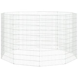 Free Range Animal Enclosure 10-Panel 54x100 cm Galvanised Iron 171583