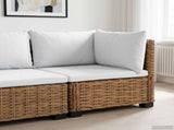 Corner Sofa with Cushions GENDT Natural Rattan Natural 42034382