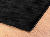 Faux Sheepskin Rug TAFALLA Black 200 x 280 cm Polyester 42021573