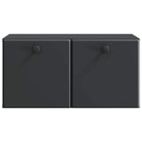 Wall-Mounted TV Cabinet 59.5 x 31 x 30 cm Black Engineered Wood 899216