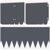 Lawn Edging 10 pcs 103 x 25 cm Steel Anthracite 8008396