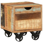 ZNTS Side Table 40x40x45 cm Solid Reclaimed Wood 328410