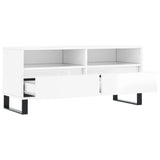 TV Cabinet High Gloss White 100x34.5x44.5 cm Engineered Wood 831246