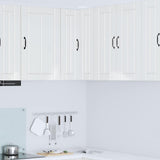 Wall Corner Cabinet LUCCA High Gloss White 57 x 57 x 80 cm 885079