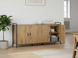 Sideboard Artisan Oak 135 x 33 x 81 cm Engineered Wood 3434082