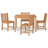 5 Piece Garden Dining Set Solid Wood Teak 3157145
