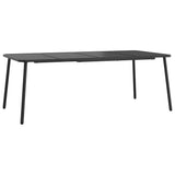 Garden Table Anthracite 200x100x71 cm Steel 362741