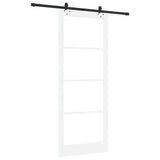 Sliding Door ORKDAL White and Black 93 x 232 cm 3332180