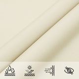 Sunshade Sail Oxford Fabric Triangular 6x6x6 m Cream 135240