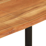 ZNTS Dining Table 180x90x76 cm Solid Acacia Wood 286472