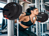 Olympic Weight Plates Set, with Two 10kg and Two 5kg weights, Black T3398P376779