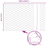 Welded Wire Fence with Spikes 25 x 0.4 m 3353222