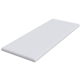 Mattress Topper White 70 x 200 x 6 cm Jaquard Fabric 4106187