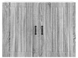 Wall Cabinet LUCCA Grey Sonoma 80 x 31 x 80 cm Engineered Wood 885061