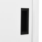 Office Cabinet with Sliding Door White 90x40x180 cm Steel 335962