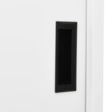 Office Cabinet with Sliding Door White 90x40x180 cm Steel 335962