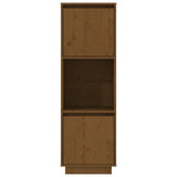 Highboard Honey Brown 38x35x117 cm Solid Wood Pine 814362