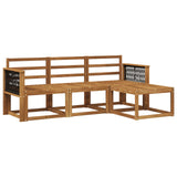 Outdoor Sofa Set 4 pcs Natural Solid Acacia Wood 3385110