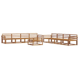 Outdoor Sofa Set 9 pcs Natural Solid Acacia Wood 3367367