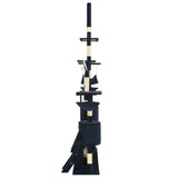 Cat Tree with Sisal Scratching Posts 230-250 cm Blue 170621