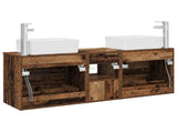 Bathroom Cabinet Set 3 pcs Old Wood 53 x 34.5 x 63 cm 3405857