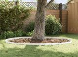 Lawn Edging 10 pcs 100 x 15 cm Steel White 8008815