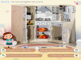 Kids Kitchen Playset, with Accessories, Storage Space T3398P348121