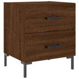 Bedside Cabinets 2 pcs Brown Oak 40x35x47.5 cm Engineered Wood 827323