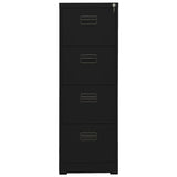 ZNTS Filing Cabinet Black 46x62x133 cm Steel 336280