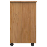 Rolling Cabinet with Drawers CORONA Honey Brown 42040531